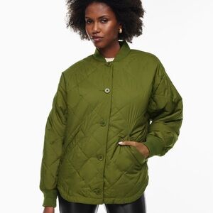 NWT Aritzia Pavant Quilted Jacket in XS Grotto Green